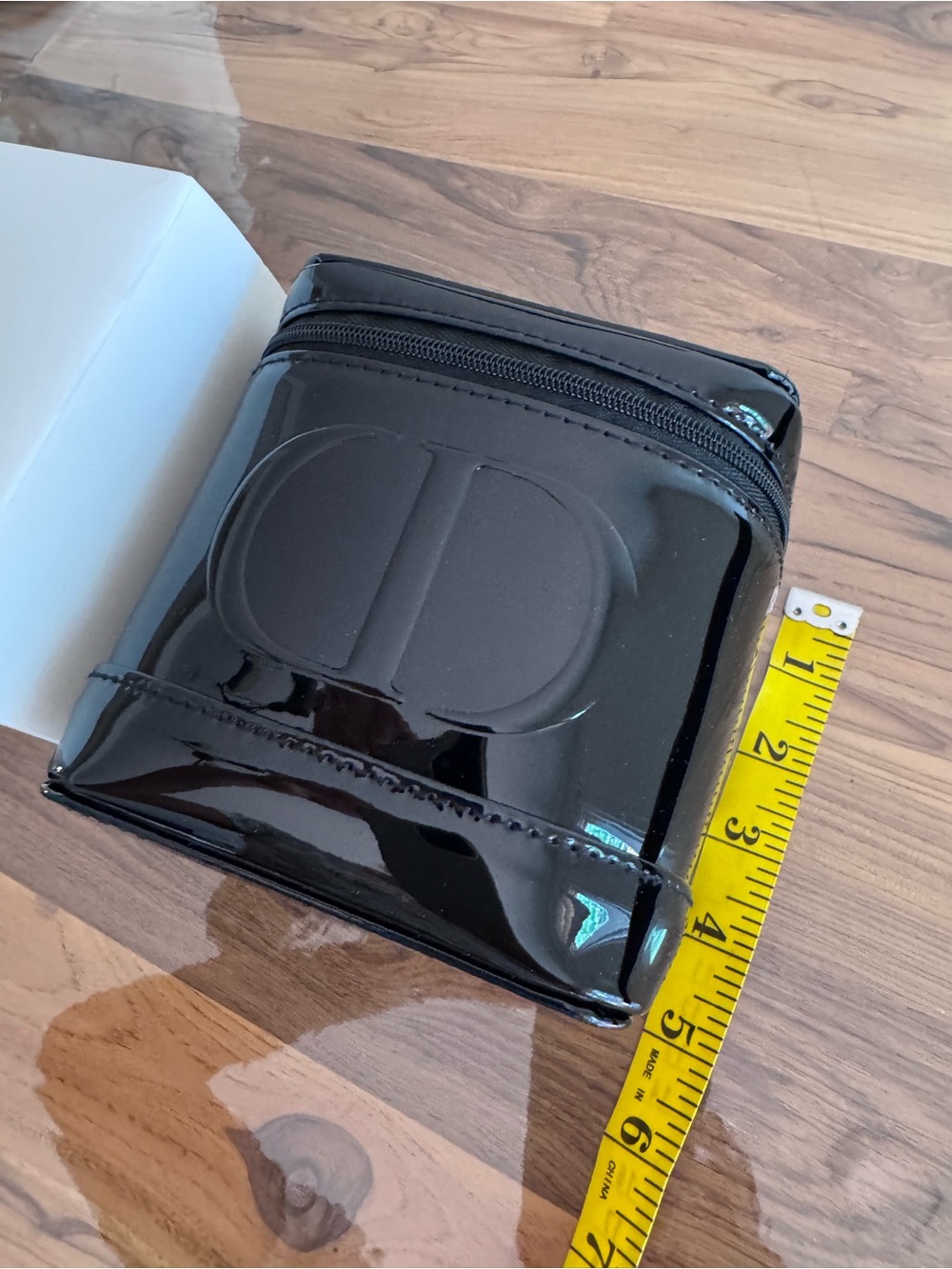 GWP Dior Black Patent Leather Travel Pouch - Picture 6 of 7